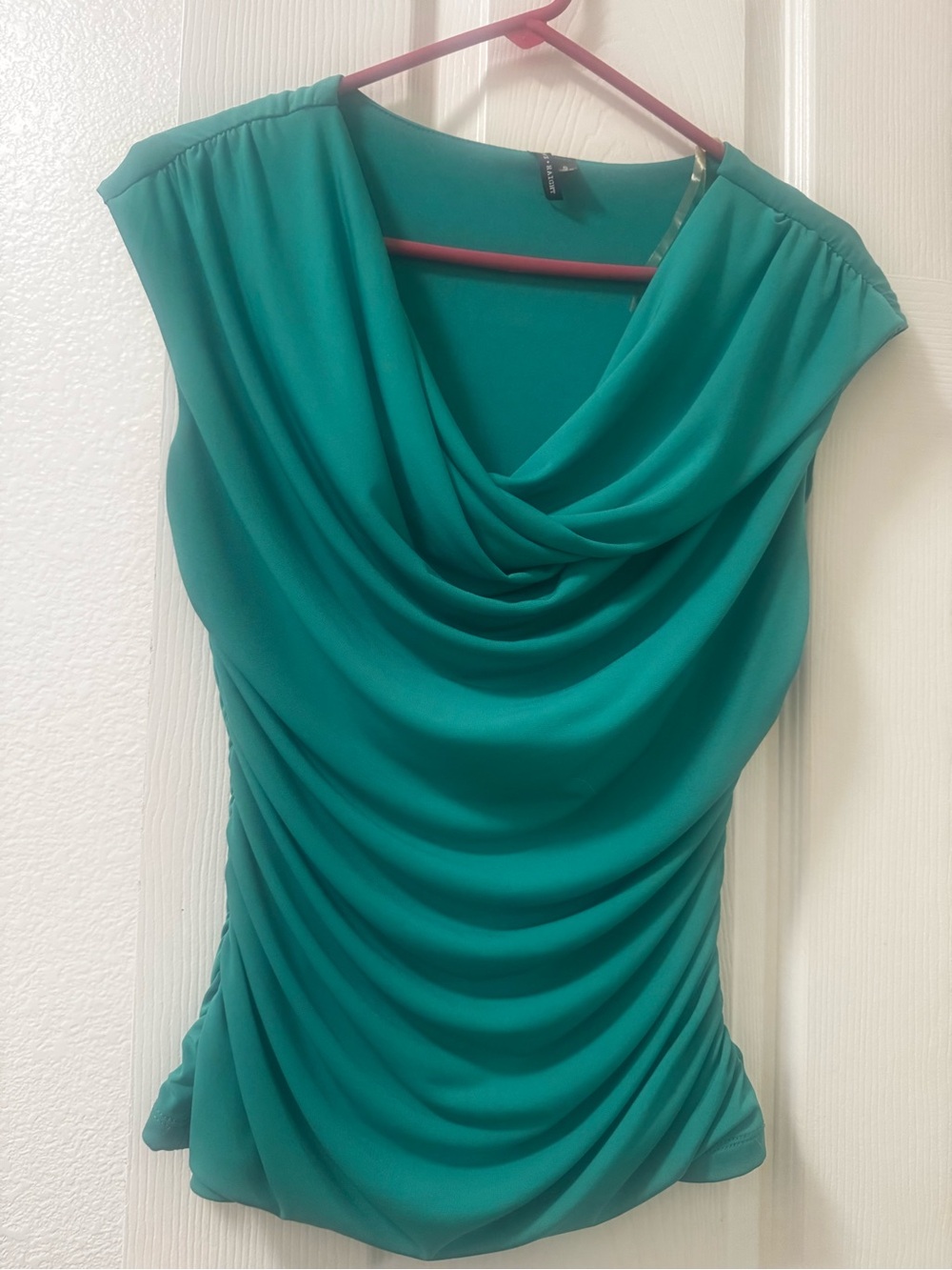 Draped Teal Tank Top - Brand Unspecified